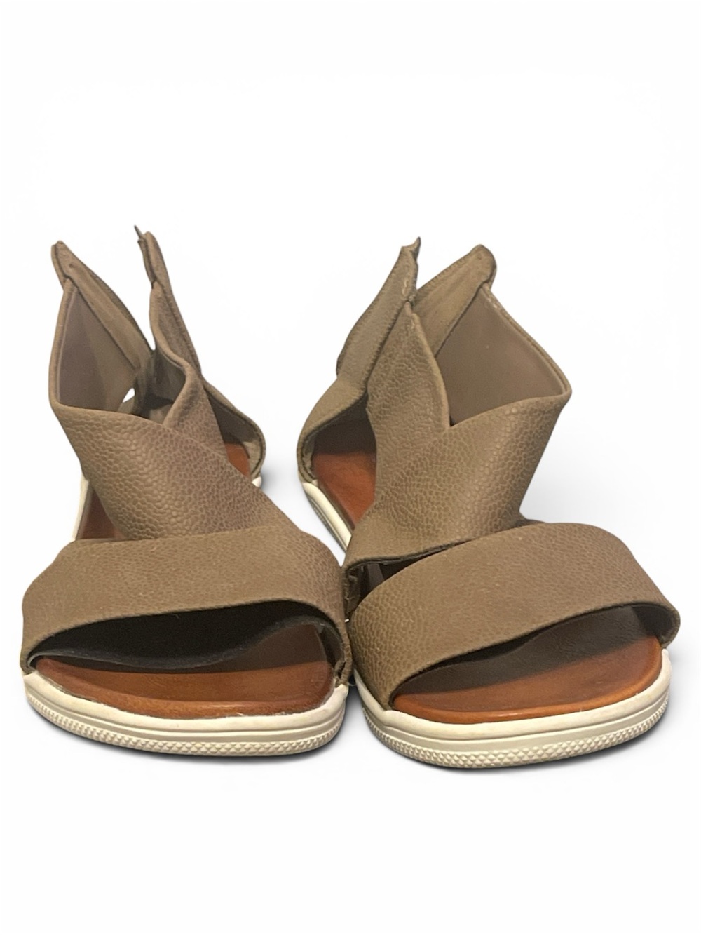 MIA Sandy (Brown/Tan) Crisscross Sandals